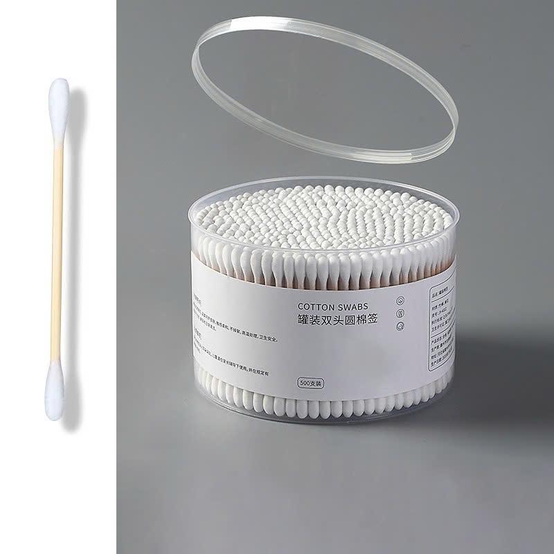 Hộp 350 tăm bông ráy tai vệ sinh 2 đầu vệ sinh tai, mũi - kháng khuẩn, mềm mịn