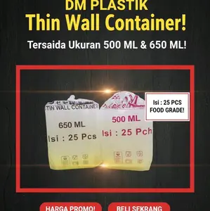 Thionwall Kotak Makan pelastik set isi 25pcs ukuran 500ml ,650 ml