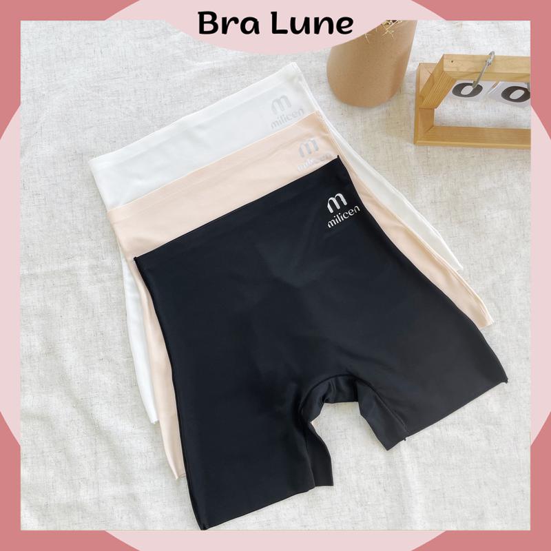 Set 3 Quần lót mặc váy bảo hộ chống lộ cạp cao BRALUNE Mã 185 Nữ Đen quầntém