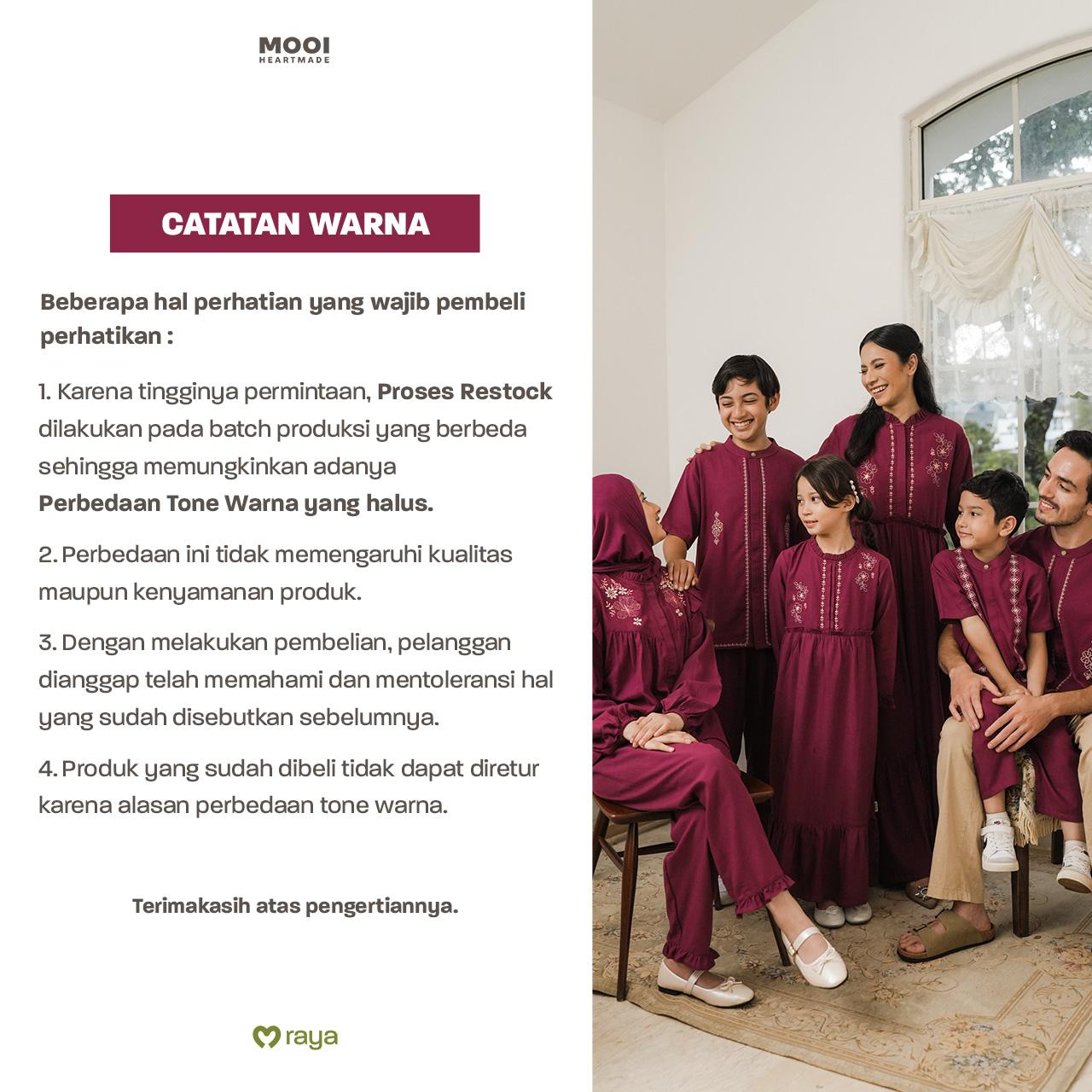 Mooi Arham Koko Set Setelan Koko Anak Raya Collection Basic Series 2026 Ramadhan Exclusive