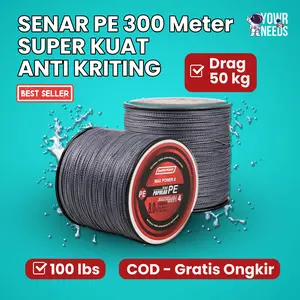 TaffSPORT Senar Tali Pancing PE 500 Meter 50 Kg 100 Lbs Senar Pancing Super Kuat Anti Kriting