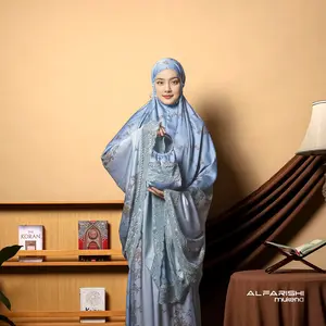 ALFARISHI - Mukena Armany Silk Printing Premium Motif Meshwa Mukena Mewah Cantik Lembut Nyaman