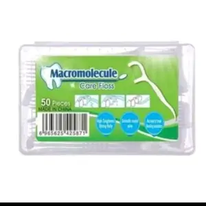 C7 | Tusuk Gigi Benang Dental Floss Pick 2in1 Isi 50pcs Kotak – Pembersih Sela Gigi Karang Gigi Plak Sisa Makanan Perawatan Mulut Praktis