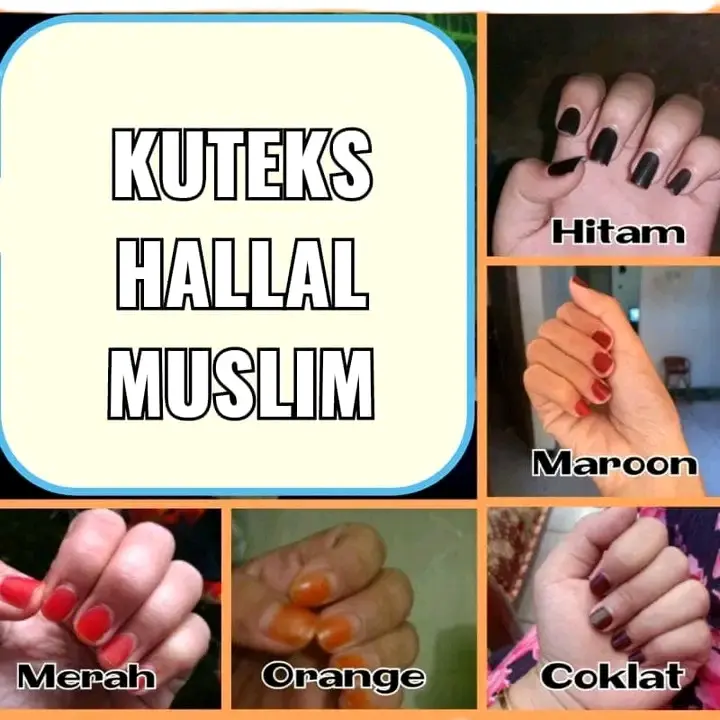 Kuteks Serbuk Hallal/ Kutek kuku pacar muslim Kering Nail Art Polish