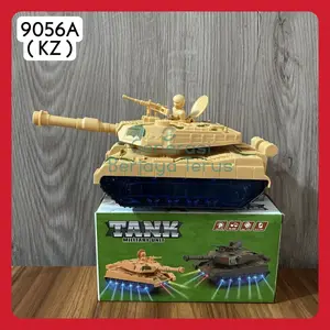 MAINAN ANAK LAKI LAKI TANK MILITARY UNIT / TANK TENTARA / MOBIL TANK BATERAI ADA SUARA DAN LAMPU