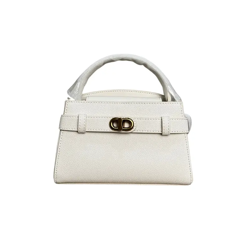 [FREE PAPERBAG] Aubrielle Metallic-Buckle Top Handle Bag Kulit  Jastipan.th 3
