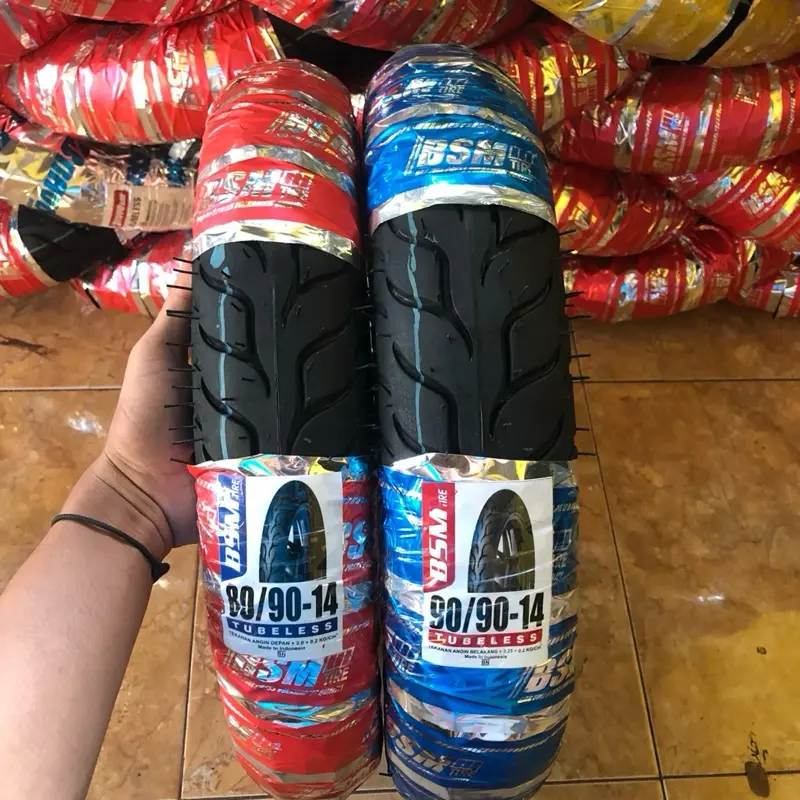 PROMO SATUAN BAN MATIC TB RING 14 UKURAN 80/90&90/90 untuk motor beat, mio, vario, fino, spacy, x ride, dll Motorcycle Tire 1