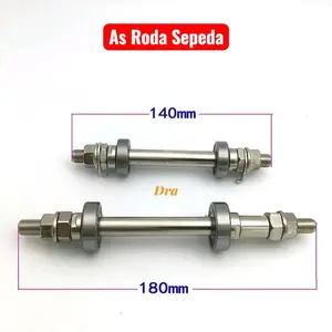 As Roda Sepeda MTB & Lipat Universal warna Chome include Bearing 1 set depan & Belakang