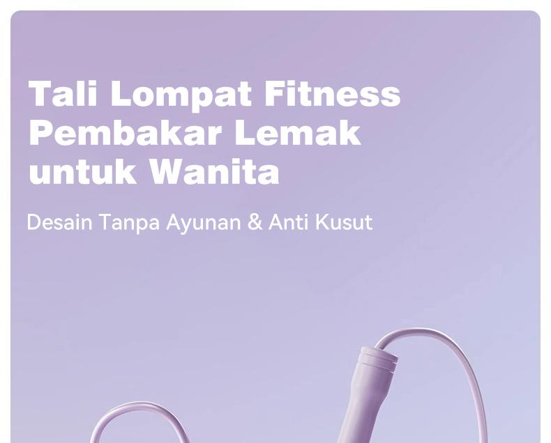 SOLOEVER Speed Tali Skipping Jump Rope Skipping – Alat Olahraga Rumahan & Outdoor Portable untuk Bakar Kalori, Fitness Harian, Latihan Cepat & Efektif