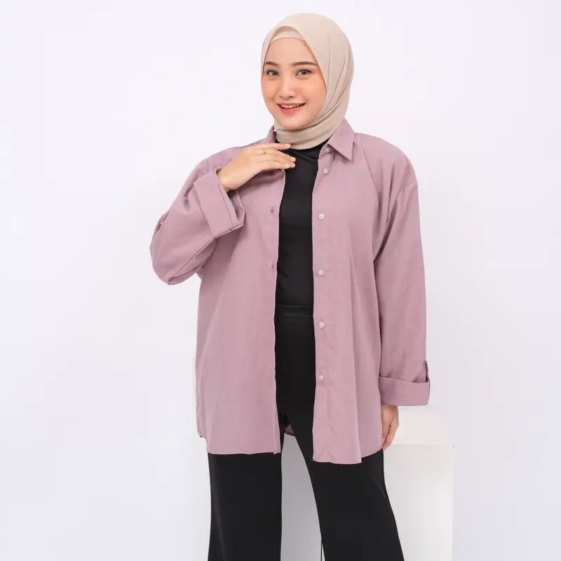 Kemeja Polos Katun Lengan Skoder Katun 3