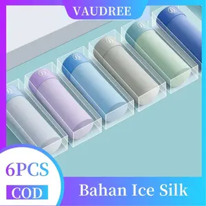 VAUDREÉ Paket Hemat 6 Pcs Celana Dalam Boxer Pria Lembut Dingin Antibakteri Nyaman Dewasa Seamless Bahan Ice Silk Spandek Size L-6XL - Katun