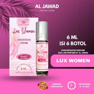 Al Jawad Lux Women Aroma Fresh Floral Sweet Parfum Perfume Minyak Wangi Pria Wanita Tahan Lama 6 ML Travel Friendly Garansi 100%