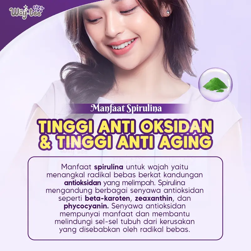 [3 box isi 15 sachet] Minuman Serbuk Collagen Waytea Rasa Teh Bunga Telang dengan Fish Collagen dan Saffron Extrak 3