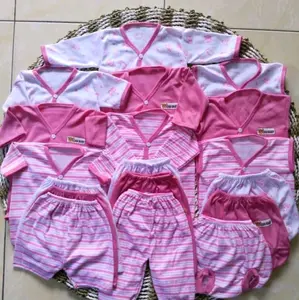 Paket Promo 18 Pcs Baju Bayi 0-3 Bulan Setelan Bayi Celana Panjang Pendek Kutung Newborn SNI Bahan Pe Double Aman Lembut