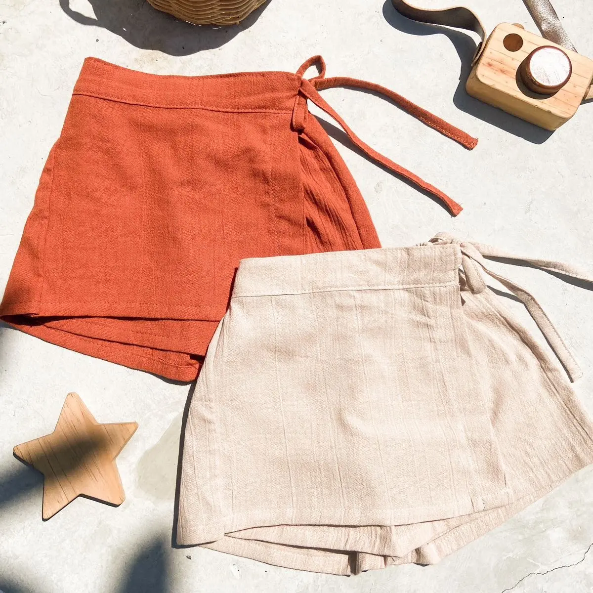 ARUNA Skort (ROK SAJA) Anak Murah Bahan Cotton Linen Polos Rok Celana