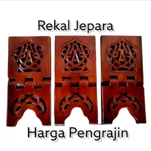 rekal tatakan Al Qur'an/meja Al Qur'an ukuran 20x43cm Kayu