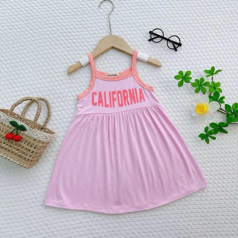 (Size 7-21kg) Váy Hai Dây Dáng Xoè Xinh Xắn Cho Bé Gái Thun Lạnh  Size Từ 7 đến 21 kí - HÀNG LOẠI 1 7