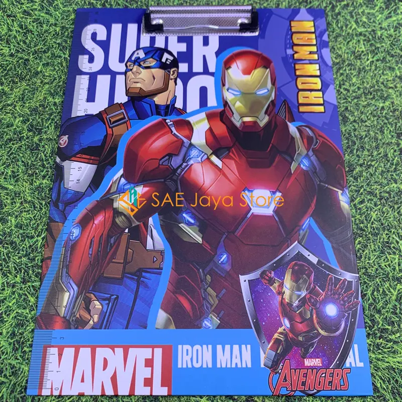 PAPAN DADA ALAS UJIAN KARAKTER LABUBU SANRIO AVENGERS DAN RABIT UKURAN A4 / PAPAN JALAN KARAKTER 6