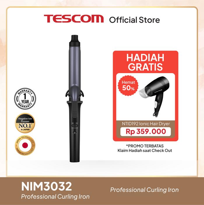 Gambar Tescom Catokan Pengeriting Rambut Professional Protect NIM3032 dari Tescom Indonesia Kota Bekasi Tokopedia