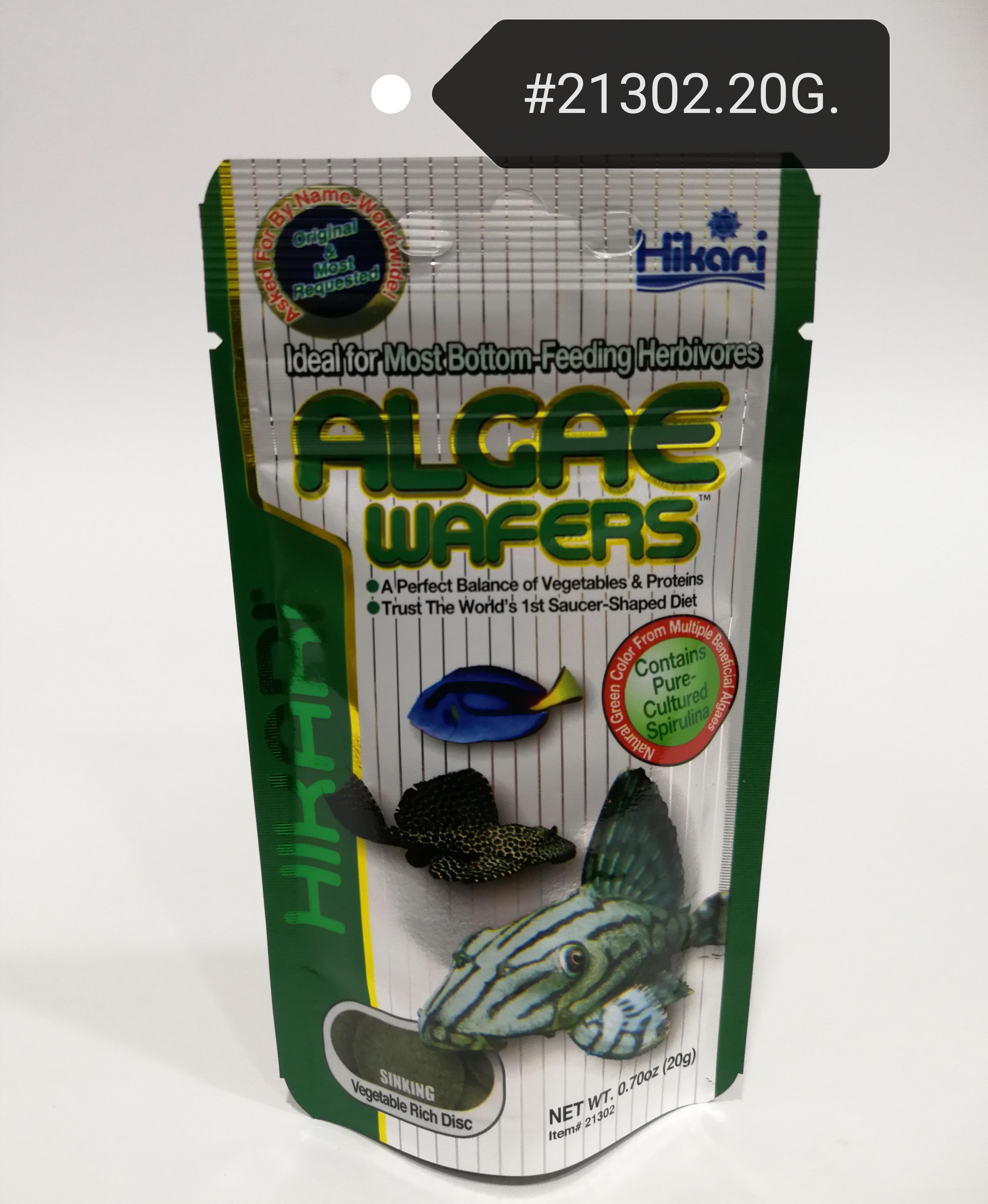 Hikari Algae Wafers 20gram Sinking Fish Food Feed Aquarium Makanan Ikan Akuarium Tenggelam