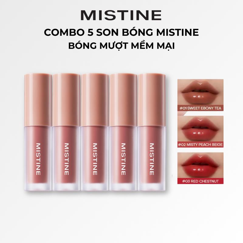   TUN 2  MISTINE COMBO 5 SON BÓNG - BÓNG MƯỢT MỀM MẠI 