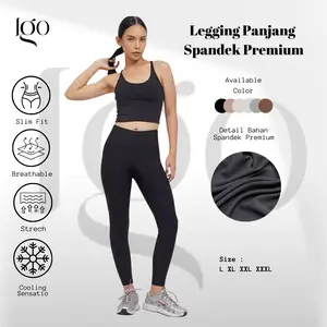 CELANA LEGGING PANJANG WANITA SUPER JUMBO KUALITAS PREMIUM / TERMURAH / BISA COD / HARGA PROMO High Lembut Melar Nyaman Hitam Standar Tebal Dewasa