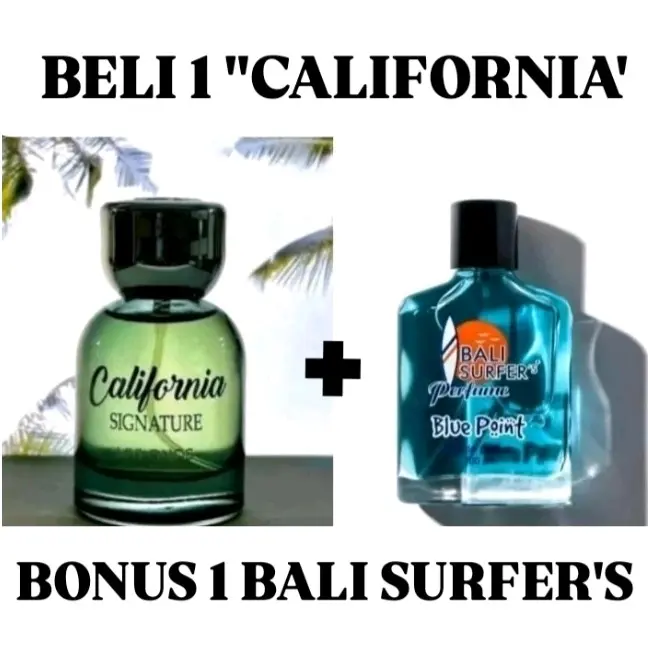 BELI 1 GERATIS 1 || INSPIRED MY KONOS CALIFORNIA SIGNATURE 30ml  BONUS 1 BALI SURFER'S BLUE POINT P4RFUM3  PRIA&WANITA Unisex Fragrance perfume WANGINYA tahan lama  Parfum Terwangi