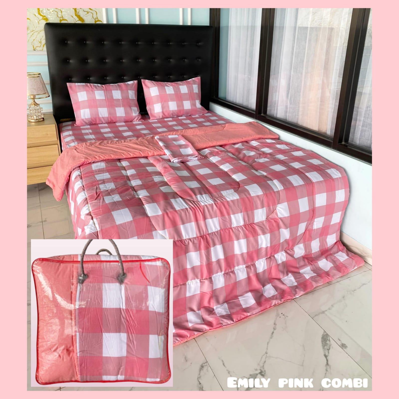 BEDCOVER SET SPREI TINGGI 20&30 UKURAN KOMPLIT  ANTI LUNTUR Bantal Bed