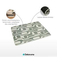 Gambar Dekoruma KAIDO Karpet Busa Motif / Karpet Duduk / Karpet Sofa - Sage Green - 100x140 dari Dekoruma Official Store Kab. Bekasi 5 Tokopedia
