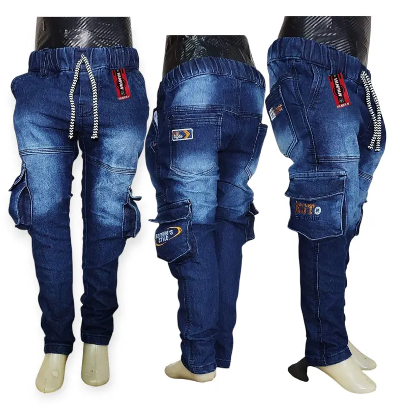 Celana Panjang Jeans Snow anak laki-laki 3 s/d 15 tahun terbaru Vanfan Biru Fashion 0