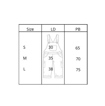 Long overall unisex korean style