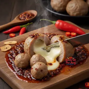 BAKSO DAGING SAPI KEJU LUMER CHILI OIL PAKET HEMAT