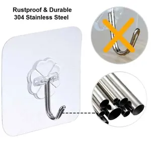 20 pcs Gantungan Magic TempelHanger Kail Kuat Hook Dinding untuk Kebutuhan Gantungan yang Mudah dan Praktis dengan Desain Kait Minimalis