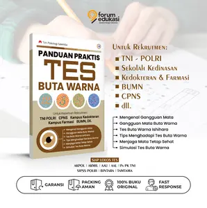 Buku Panduan Tes Buta Warna Full Color - Forum Edukasi