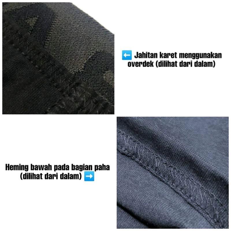 Paket Celana Dalam Pria Boxer Katun 3 Pcs Nyaman Lembut Karet Dewasa Pendek celanadalam sport 5