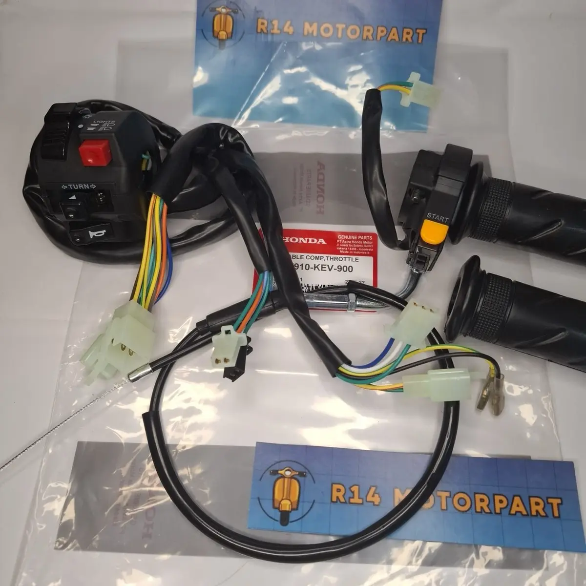 Saklar set KEV + paket kabel gas supra 100 supra x lama