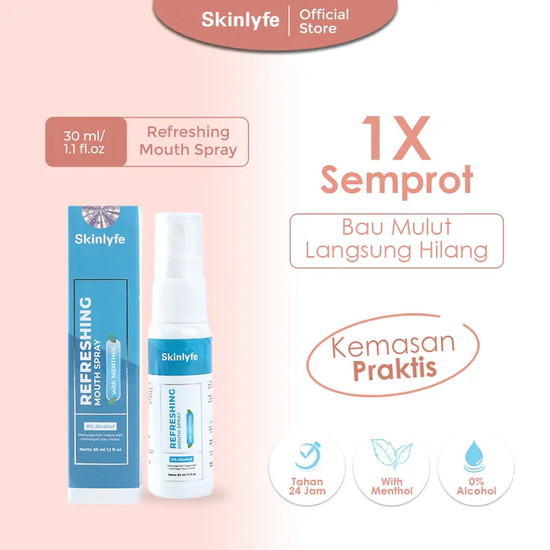 Bundling Spray Penghilang Bau Mulut Parfum Mulut Mouthspray Sugar Free Pemutih Gigi Kuning Penyegar Mulut Oral Spray BPOM 4