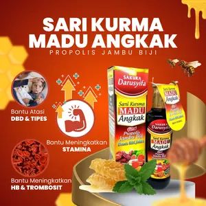 Madu Angkak Sari Kurma Darusyifa 470Gram untuk Typhus dan DBD