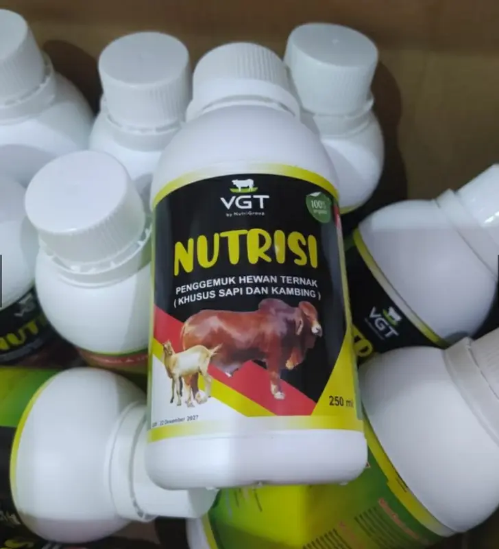 VGT Nutrisi Sapi dan Kambing Penggemuk Hewan Ternak Vitamin Sapi Penambah Nafsu Makan Kambing 250ml 4
