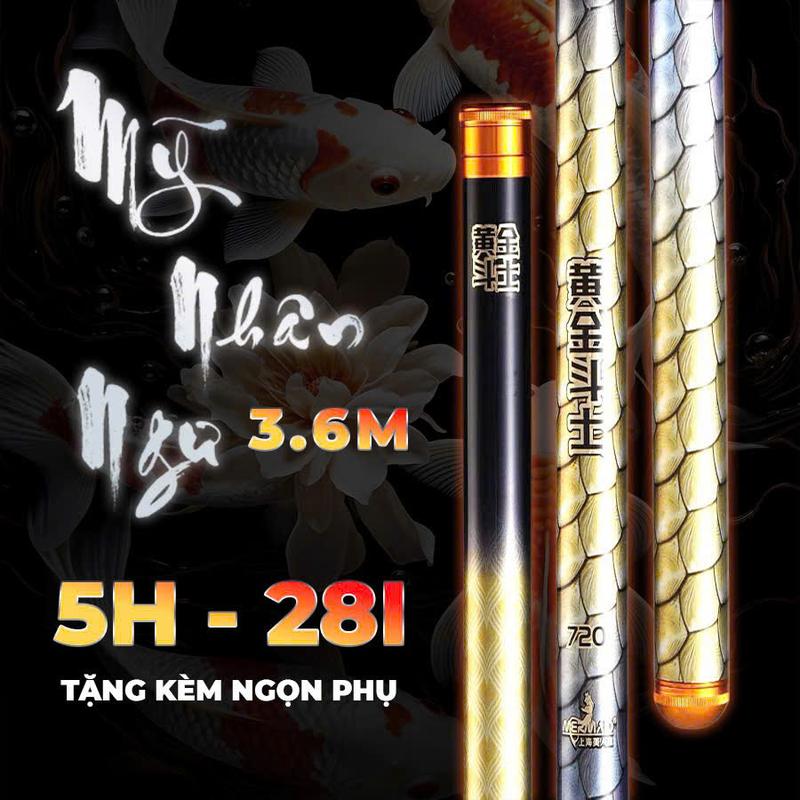XẢ KHO Cần Câu Tay Mỹ Nhân Ngư 5H F1 + Quà Tặng Ngọn Trục Phao Thẻo Nhẫn Câu Cá Tự Nhiên Fishing Đi Câu Bắt Cá