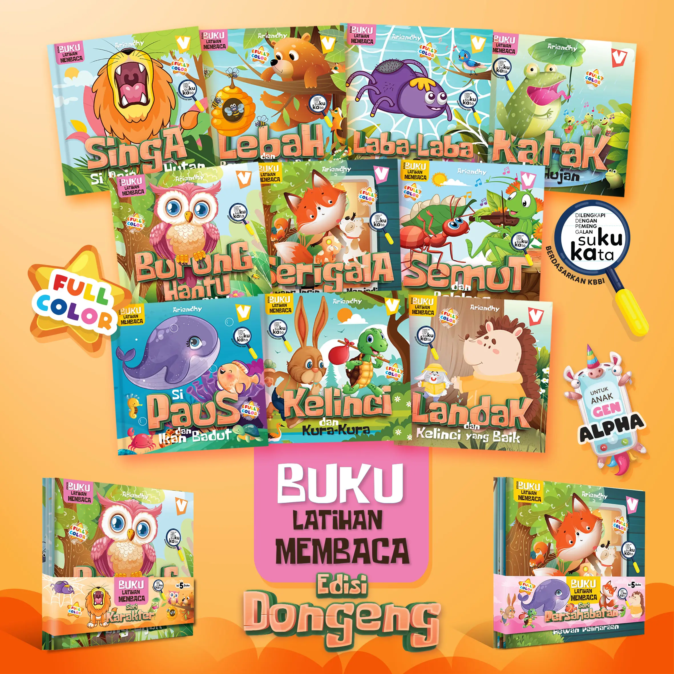 Buku Latihan Membaca - Edisi Dongeng - Gavins Story Books