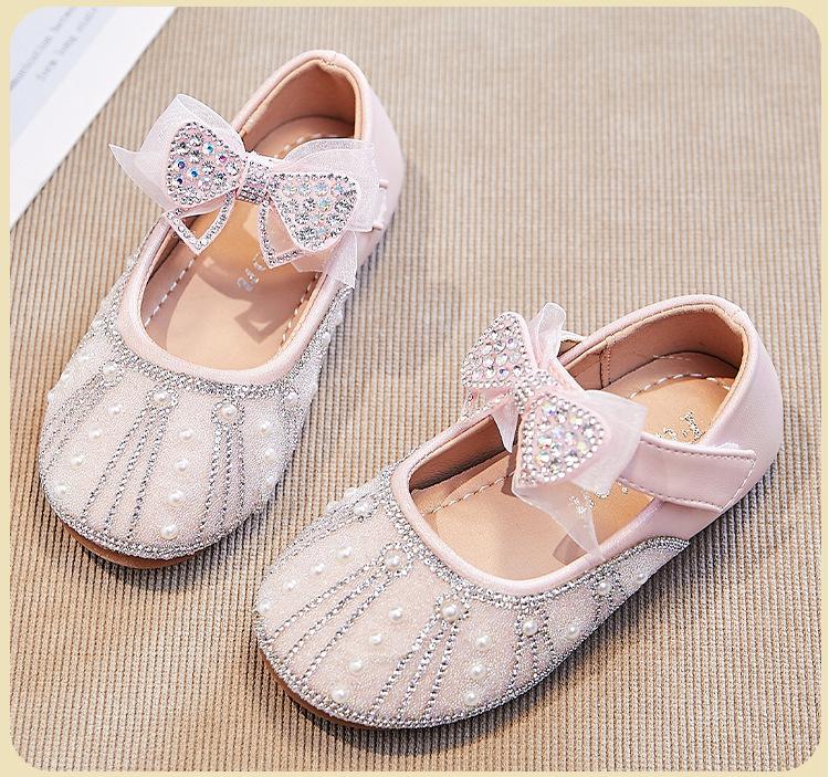 Sepatu Flat Shoes Anak Perempuan Import umur 1-6 Tahun Korea Mutiara Style KIKO 5