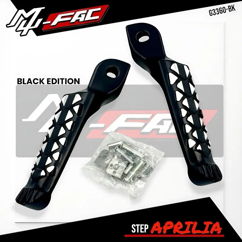 PROMO FOOTSTEP MUFAC CHROME MU-FAC STEP BELAKANG MATIC MATIC BEBEK ORIGINAL MUFAC Motorcycle