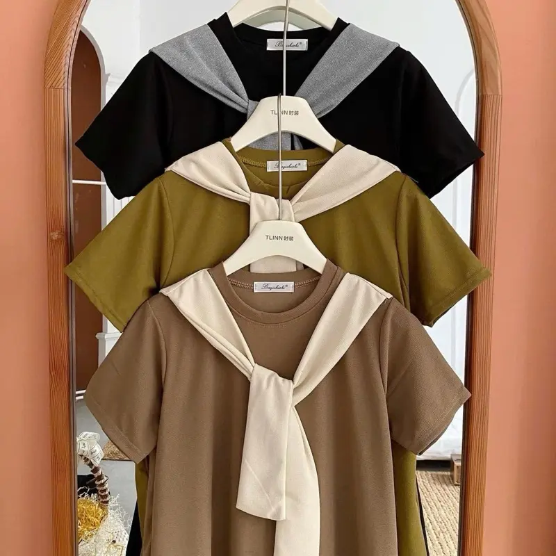 Váy thủy thủ babydoll đuôi cá tổ ong mềm mát co giãn trẻ trung năng động đi làm đi chơi du lịch Nữ Women Dress 4