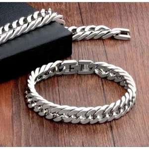 COD GELANG TITANIUM PRIA MODEL BAJA TERLARIS RANTAI KOTAK KLIP