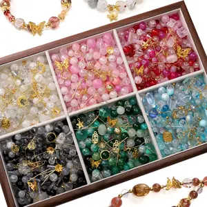 Beadia Manik Manik Gelas Kristal 30g-50g + Charm Metal, Aksen DIY Jewelry untuk Gelang, Kalung, Anting, Cincin - Gift Hadiah Unik