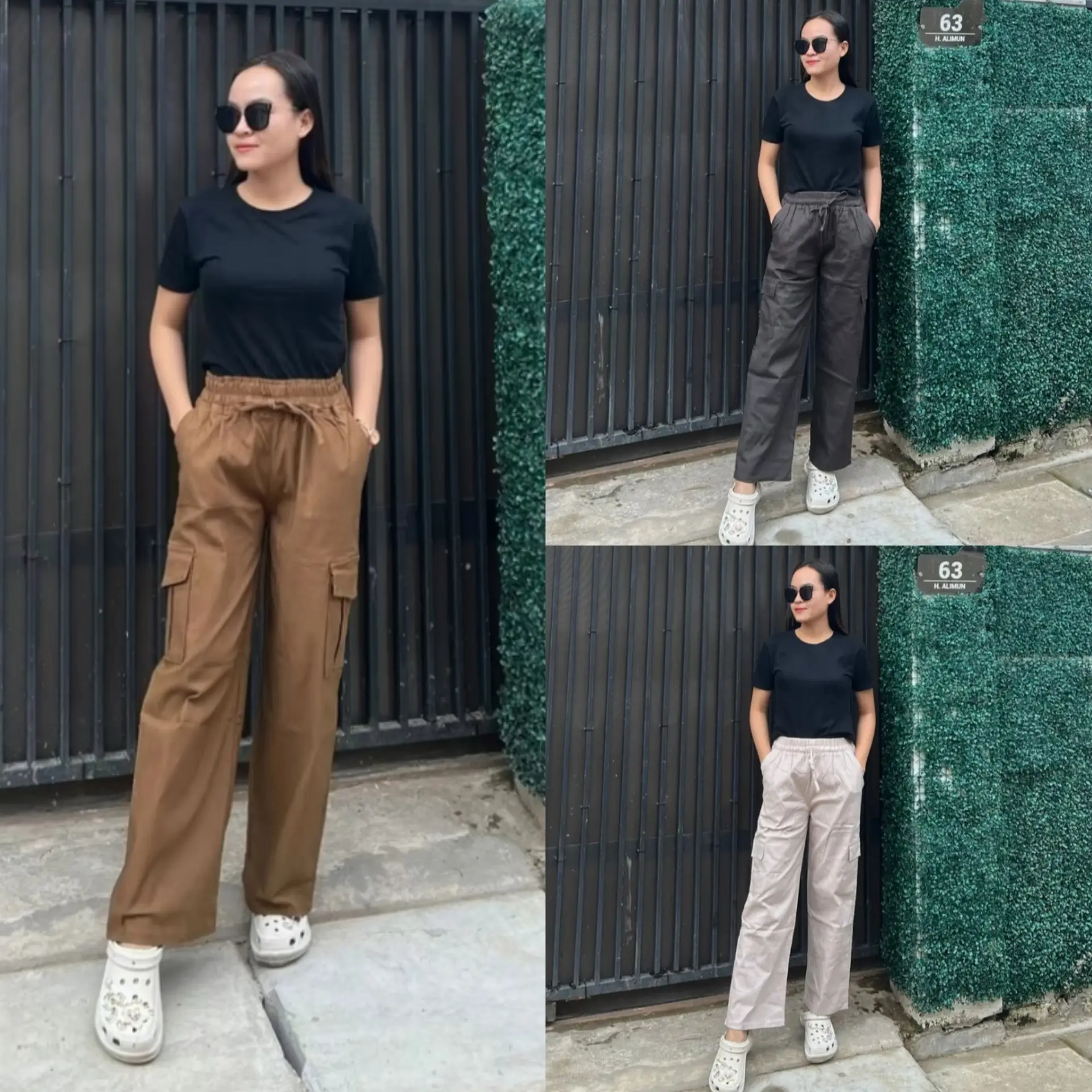 Celana Cargo Wanita Highwaist Jumbo Premium Size Standar Jumbo / Kargo Pants Wanita