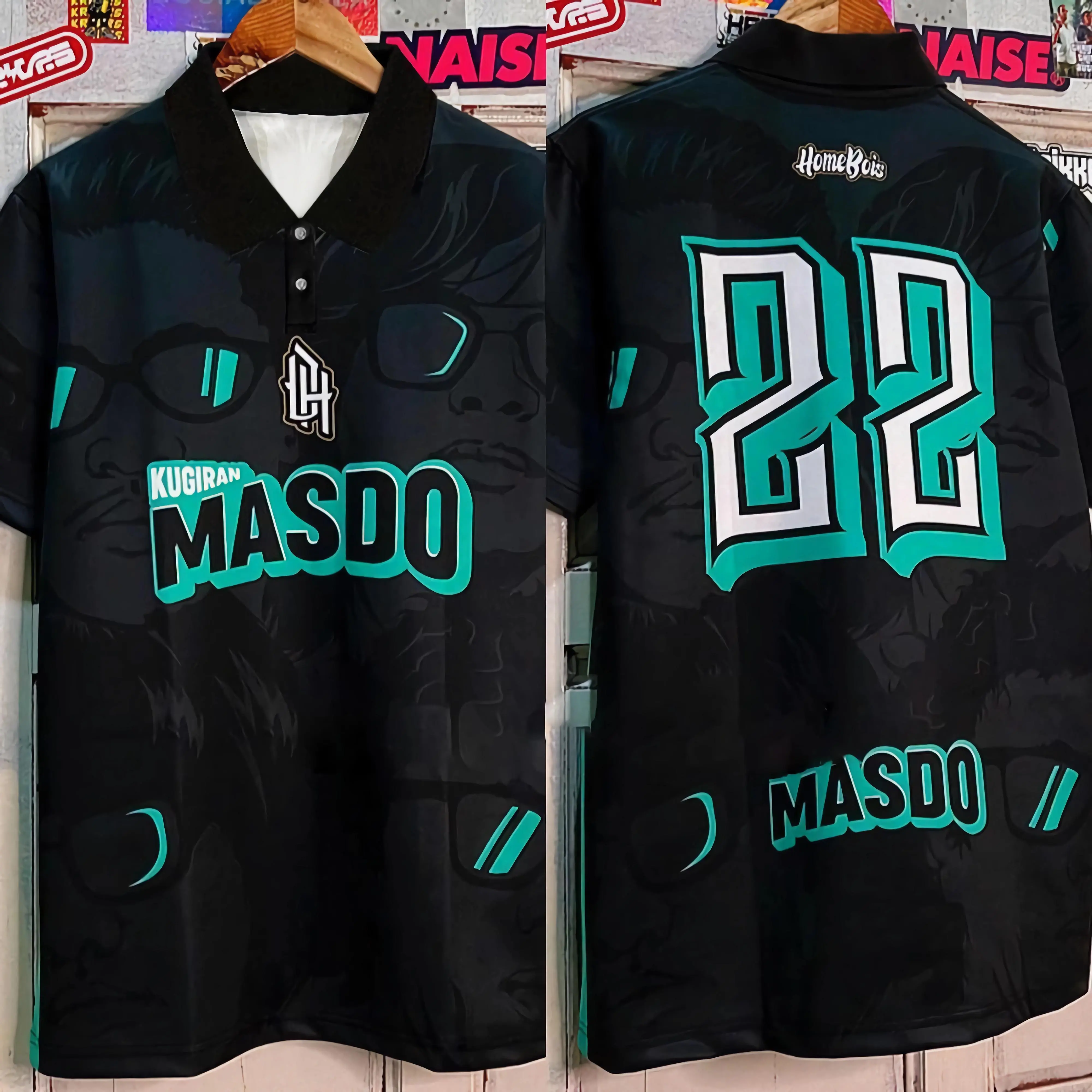 Masdo X Homebois Jersey Polo Shirt Size XS-5XL
