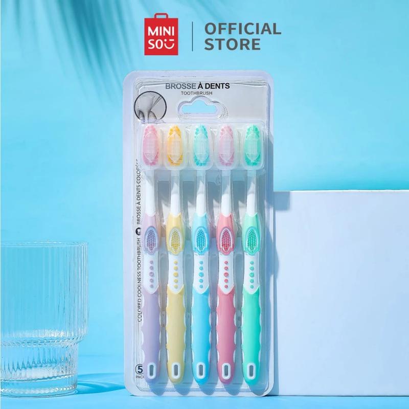 Mini So Toothbrush Miniso Sikat Gigi Colored Coolness Toothbrush 1 Set Isi 5 Pcs - Shop ...