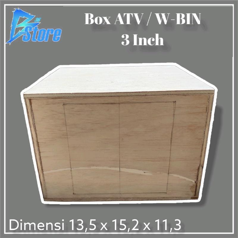 Speaker Miniatur Box Model ATV/W-BIN 3 Inch Triplek Baru 2